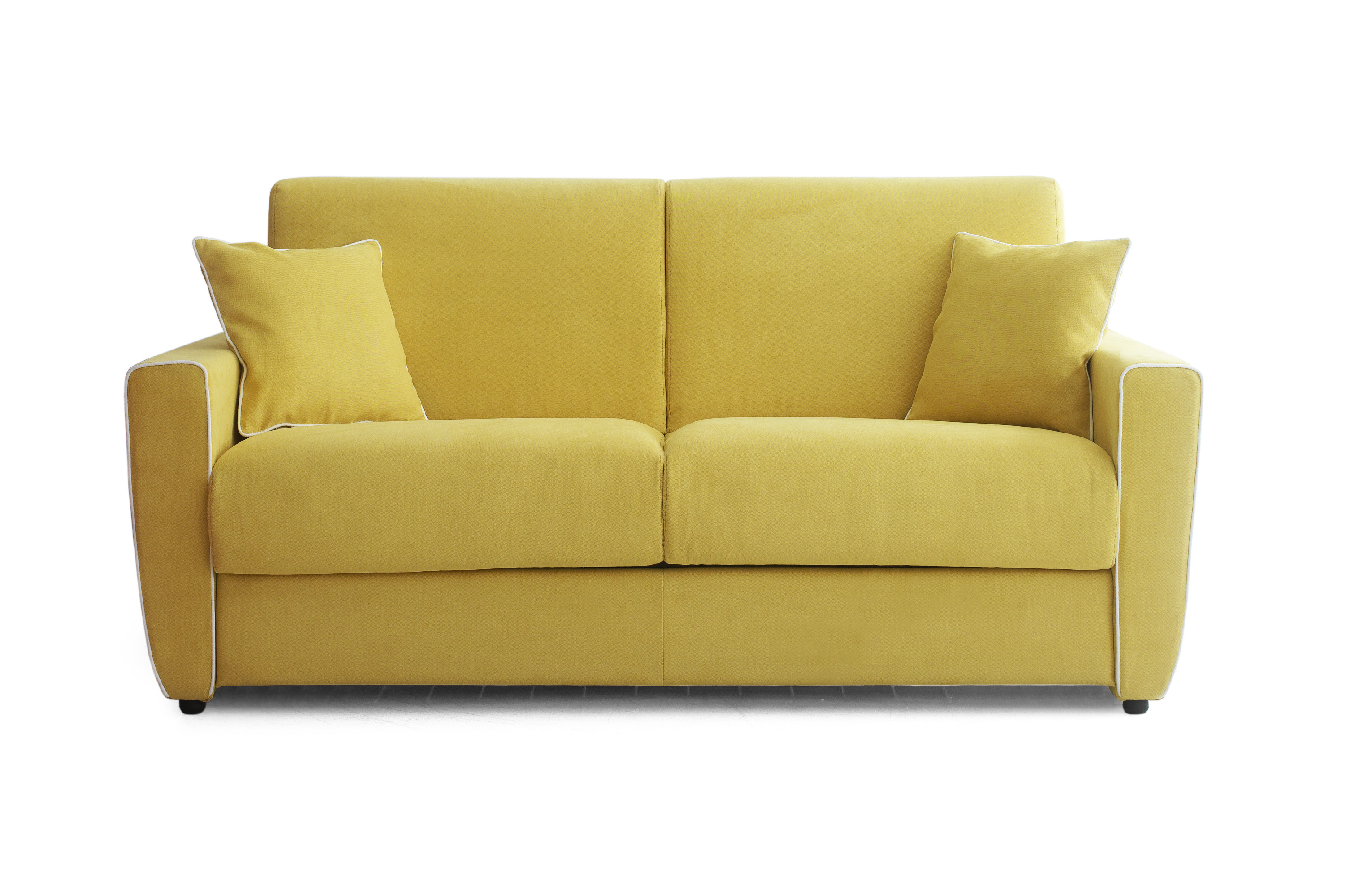Divano 3 posti letto modello GIANNA limone
