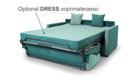 Divano 3 posti letto modello PARADISE grigio